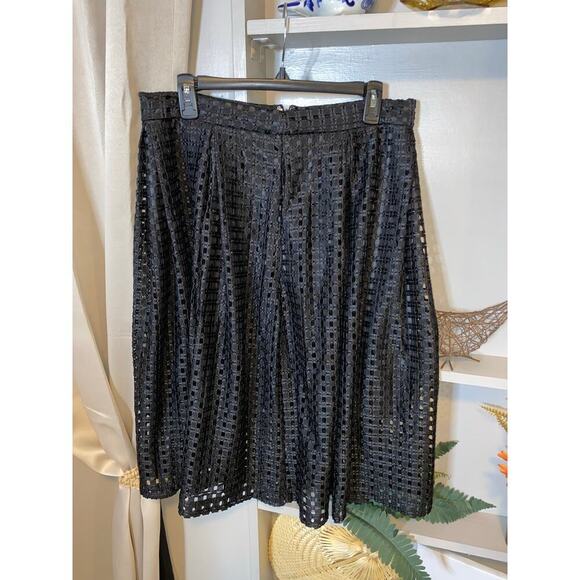 NWT 7th Avenue Design Studio New York & Company size 8 $55 Black Lined Skirt - Picture 2 of 12